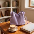 thumbnail image 4 of Leodye 1PCS Large Capacity Star Pattern Cloth Shoulder Bag, Casual Multipurpose Handbag for Daily Shopping and Travel -11.81x3.94x11.02in, 4 of 6