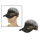 thumbnail image 5 of Gorra de Béisbol para hombre Macarena Gorro deportivo para hombre con peluca gris, 5 of 6