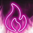 thumbnail image 2 of Flame Neon Sign, Flame Led Light Sign for Wall Decor, Hanging Flame Shaped Light, USB or Battery Powered Fire Neon Sign for Kids Boys Room Decorations, Party, Bar, Birthday Gift Red + Yellow, 2 of 9
