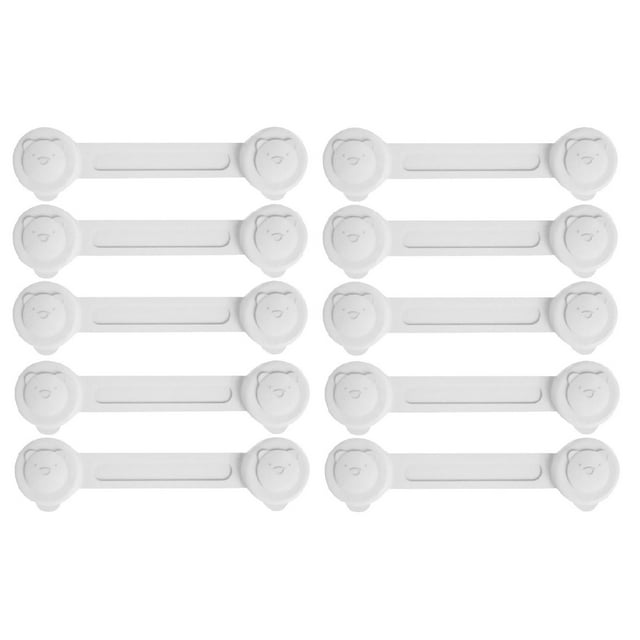 Cabinet Safety Locks, Drawer Latches for Home & Office, Adjustable Anti-Tamper Design, Easy Installation with Adhesive Backing, Durable Abs Plastic | Safety Lock, Cxui Safety Locks White