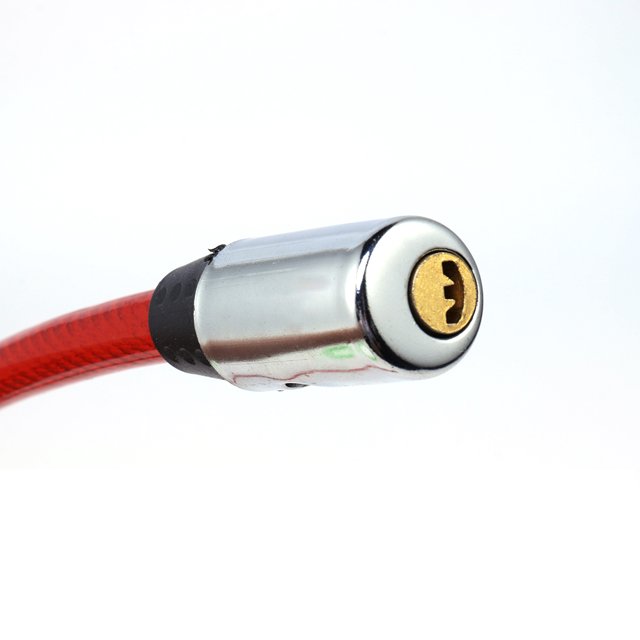 Candado para bicicleta Cable antirrobo para candado de bicicleta para motocicleta de vehículo eléctrico (rojo) Likrtyny Accesorios para bicicletas