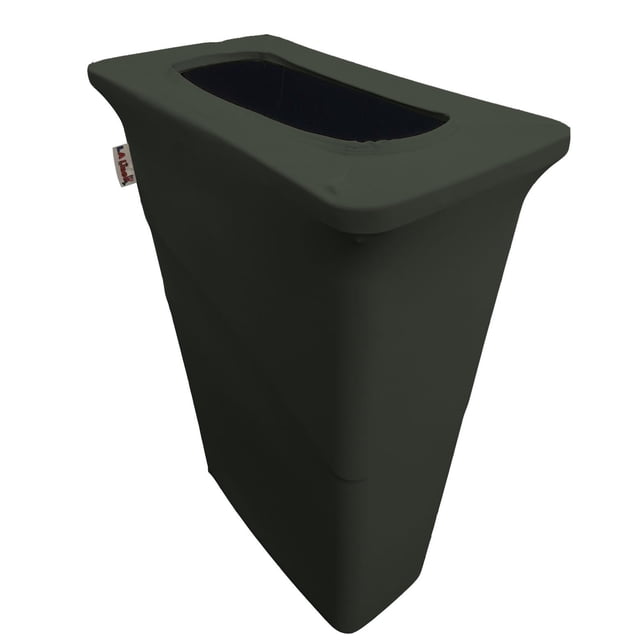 Funda para Bote de Basura LA Linen Slim Jim de 23 Galones Negra