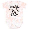 thumbnail image 3 of Inktastic Meditation Yoga Meditate Daily Resolution Boys or Girls Baby Bodysuit, 3 of 5