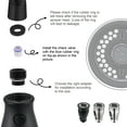 thumbnail image 4 of Pull Down Faucet Head Replacement - for Kitchen Faucet with 15 Adapters, sink sprayer attachment for faucet, 3 Modes Pull Out Kitchen Sink Sprayer Nozzle, Matte Black, 4 of 9