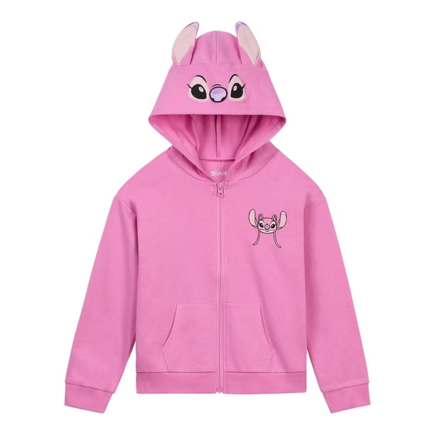Sudadera con capucha Disney Lilo & Stitch Angel French Terry para niñas de 6 años