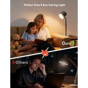 Smart Auto-Dimming Desk Lamp with USB Charging Port - 3 Color Modes, Adjustable Gooseneck Light, Dimmable LED Task Lamp for Bedside, Office, Study | Includes AC Adapter & Touch Control