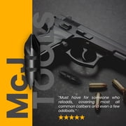 McJ Tools Reloading 0.17-0.45 Cal Chamfer/Deburring Tool, Reloading Essential Tools