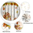 thumbnail image 5 of Fall Maple Leaves Shower Curtain Autumn Plants Nature Scenery Bath Curtain Thanksgiving Harvest Bathroom Decor Fabric Farmhouse Shower Curtain Sets with Hooks, 72x72 Inch, 5 of 6