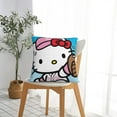thumbnail image 4 of Hello Kitty Pillow Cover, Square Throw Pillow Cases For Couch Sofa Bed Living Room,Home Decorative, 22"X22", 4 of 9