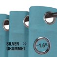 thumbnail image 7 of 2 Curtains Linen Sheer Curtains 63 Inch Length Semi Sheer Curtains Silver Linen Curtain Panels for Living Room/Bedroom Light Filtering Curtains 2 Panels, 7 of 7