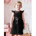 thumbnail image 3 of Oudiya Toddler Girls Tutu Dress Summer Contrast Mesh Party Dresses Cute Princess Tulle Sundress with Belt 2-8Y, 3 of 6
