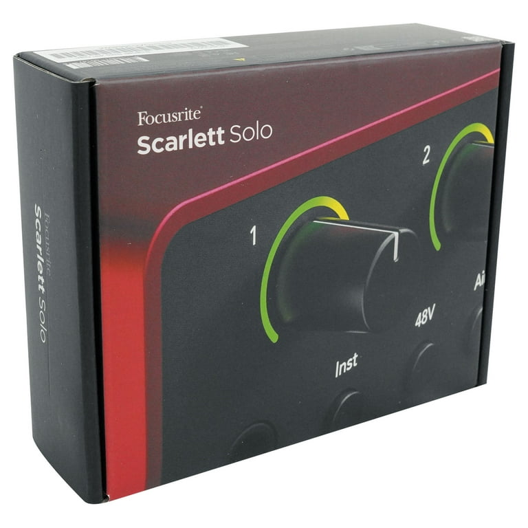 Focusrite Scarlett Solo 4th Gen Studio Recording USB Audio Focusrite Scarlett Solo 4th Gen Studio Recording USB Audio