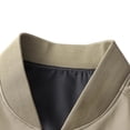thumbnail image 5 of Stamzod Jackets for Men Long Sleeve Zip Up Bomber Jacket Men Business Casual Work Lightweight Windbreaker Khaki XXL, 5 of 6