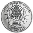 thumbnail image 2 of 1991-P Mount Rushmore $1 Silver Commem BU (Capsule only), 2 of 2