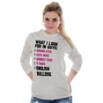 thumbnail image 5 of Look Guys Englsih Bulldog Lover Women's Long Sleeve T Shirt Brisco Brands S, 5 of 6