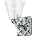 thumbnail image 2 of Bowery Hill 1-light Metal Bath Vanity Light in Polished Chrome, 2 of 7