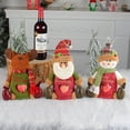 thumbnail image 3 of Billuyoard Bolsa de muñecos de Navidad, regalos transparentes, aperitivos, almacenamiento de frutas, alce, Noel, bolso de fieltro de Navidad, Kits de decoración para fiestas Papá Noel, 3 of 6