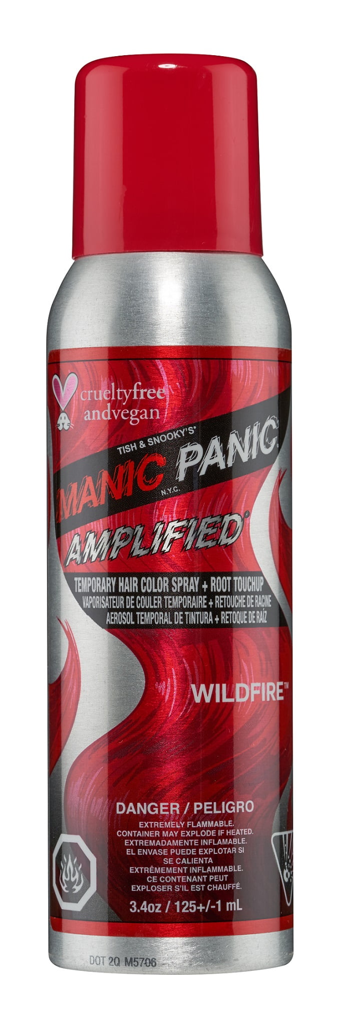 Manic Panic Amplified Temporary Hair Color Spray, Red - Walmart.com