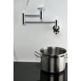 thumbnail image 3 of Kingston Brass KS8101RKX Webb Wall Mount Pot Filler Faucet with Knurled Handle, Polished Chrome, 3 of 7