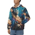 thumbnail image 3 of Honeii Colorful Planet Universe Print Hoodies for Men, Pullover & Full Zip, Breathable Zip up Hoodie, Sweatshirt-3X-Large, 3 of 5