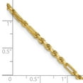 thumbnail image 3 of Auriga Fine Jewelry 14K Yellow Gold 2.75mm Diamond-cut Milano Rope 8inch Chain Bracelet for Women, 3 of 4