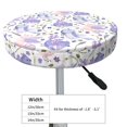 thumbnail image 4 of Balery Lavender Flowers Fundas de asiento para taburete de bar redondo de tela de terciopelo ajustables que protegen de arañazos y manchas para sillas de 14 a 17 pulgadas.-14 inch, 4 of 7
