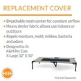 thumbnail image 3 of K&H Pet Products Original Pet Cot Replacement Cover (Cot Sold Separately) Taupe/Black X-Large 50 X 32 Inches, 3 of 8