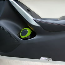 CxhicLuv Car Mini Trash Can, Auto Garbage Bin, Push-type Spring Opening Bin for Door & Seat, Car Organizer Accessories, Sealed & Odor-proof & Space-saving, Car Owners, Families, Green