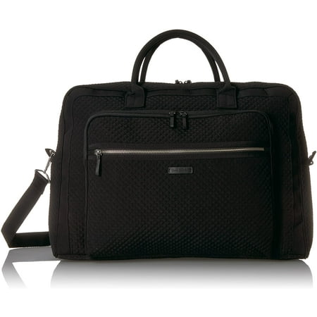 Vera Bradley Womens Microfiber Grand Weekender Travel Bag, Classic Black