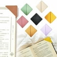 thumbnail image 6 of BAOQIN 7 Pcs Leather Corner Bookmark,&nbsp;Square Page Book Marks Cute Corner Page Bookmarks Accessories&nbsp;For Book Lovers A, 6 of 8