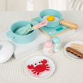 thumbnail image 1 of RKSTN Ensemble de Jouets de Cuisine en Bois de Noël Ensemble de Jouets de Cuisine en Bois avec Casseroles et Boîte de Rangement Améliore la Coordination Main-Œil et la Pensée Logique Cadeaux de Noël, 1 of 7