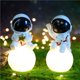 thumbnail image 3 of Lámpara de luna de astronauta 3D, luz LED de noche junto a la cama de astronauta para niños, luces de decoración de escritorio, adornos creativos para dormitorio, juegos, 3 of 4