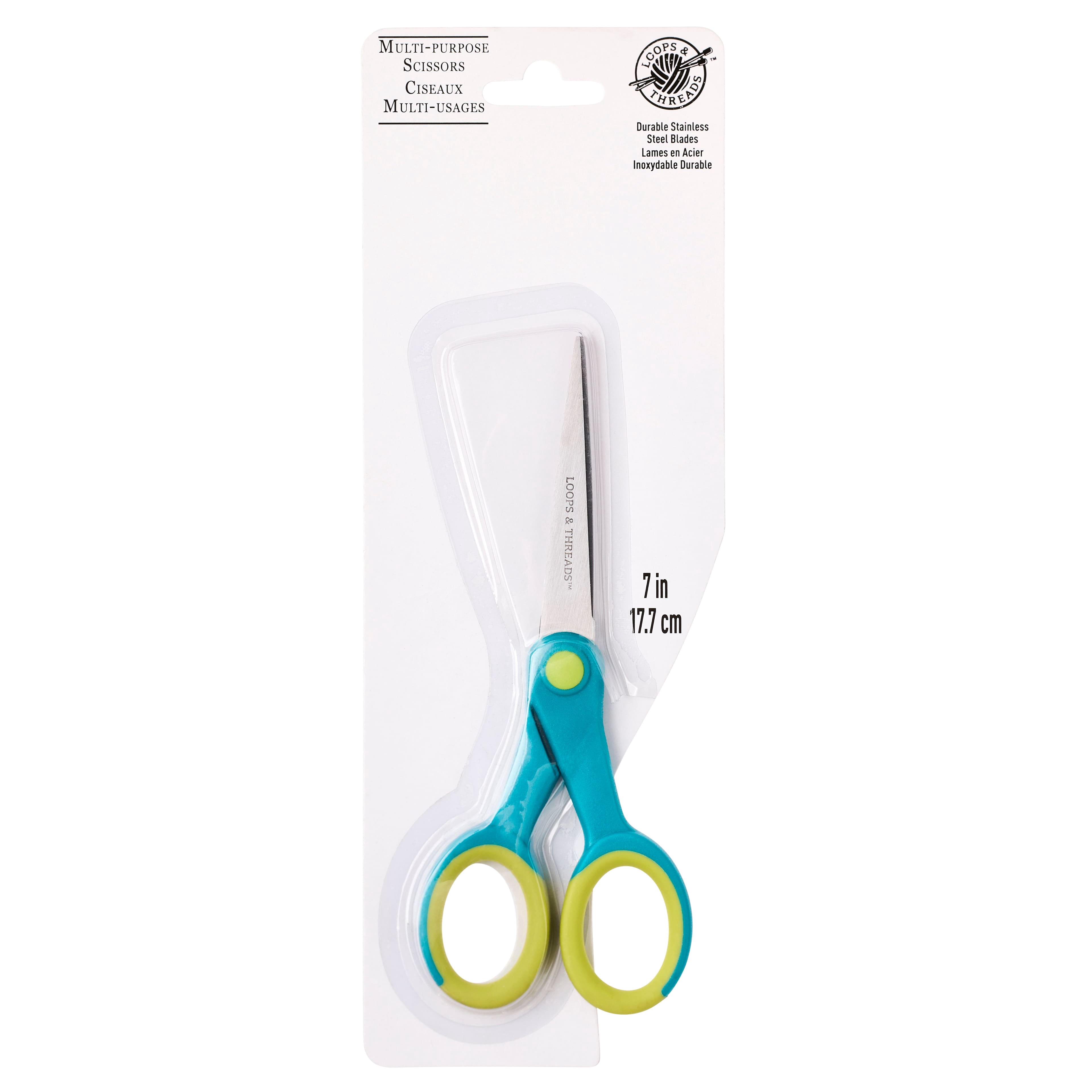 Loops & Threads 7" Multi-Purpose Scissors, 12 Pack