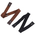 thumbnail image 1 of WHAMVOX 2Pcs Elastic Belt For Girls Waist Belts In Black PU With Casual Style, 1 of 8