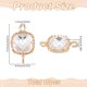 thumbnail image 2 of 10 colgantes cuadrados de latón, cristal y diamantes de imitación con forma de estrella, dorados, con argollas para hacer joyas, pendientes y pulseras., 2 of 6