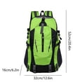 thumbnail image 3 of Lilixerw Large Capacity Hiking Daypack,Water Resistant Lightweight Backpack,Double Shoulder Hip Belt Bag for Travel Camping Outdoor,Green, 3 of 6