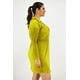 thumbnail image 2 of Vestido de satín plisado Roman Fashion /Tallas Extras, 12248 (Lima) verde lima 42, 2 of 7