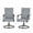 Only Swing Dining Chairs (Gray, Set of 2), variant on SOBREMESA Patio Chairs Set of 6, Stackable Outdoor Dining Chairs, All Weather Breathable Textile, Heavy Duty Metal Frame Porch Chairs for Backyard, Lawn (Only Chairs, Gray, Set of 6)