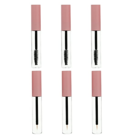 

Hemoton 6pcs Empty Mascara Tube with Eyelash Wand Small Shadow Tip Liner Container