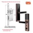 thumbnail image 2 of Biometric Fingerprint Door Lock DB20 Black Smart Lock Tuya App Remote Unlocking Keyless Lock Electronic Door Lock ,More Secure, 2 of 4