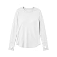 thumbnail image 4 of Bxsruta Womens Long Sleeve Tops Crewneck Pullover Shirts Basic Tee Casual Athletic Tops, 4 of 8