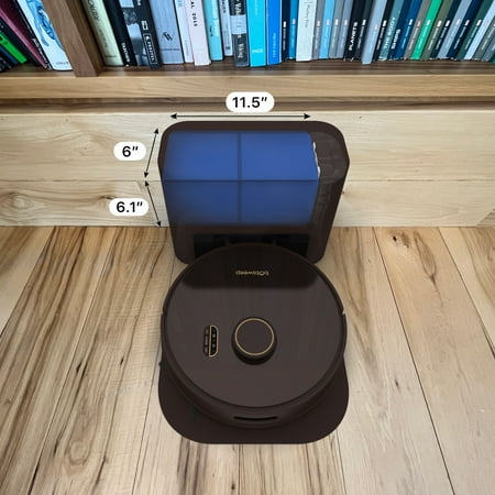 bObsweep - Orb-i Self-emptying Robotic Vacuum Cleaner, with 100-Day Bin Capacity, 5000 pa Suction, & LiDAR Mapping in Chocolate - Chocolate