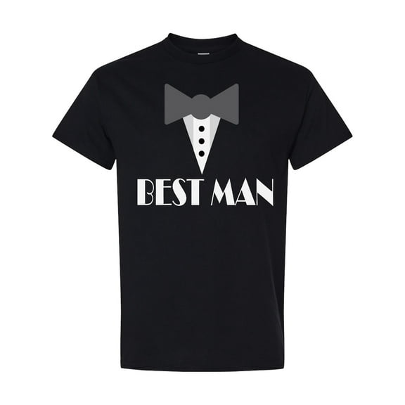 Inktastic Best Man Wedding Mock Tuxedo T-Shirt