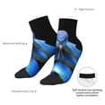 thumbnail image 6 of Fuzoiu Blue Viper Snake Print Adult Socks, Crew Moisture-wicking Socks, Unisex Cushion Crew Socks,Casual Sports Ankle Socks, 6 of 7
