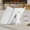 thumbnail image 6 of High-Quality LED Makeup Mirror with 5X,10X,20X,30X Magnification, Triple Folding Design, Touch Control Adjustable Brightness Lighting Modes, 6 of 9