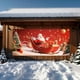 thumbnail image 4 of Christmas Door Cover Decoration Santa Claus Gift Delivery Door Cover Holiday Party Feeling Background, 4 of 7