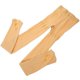thumbnail image 1 of Girls Convertible Dance Tights Ballet Tights for Personal Dancing Stocking Velvet Beige Elastic 1 Pair, 1 of 5