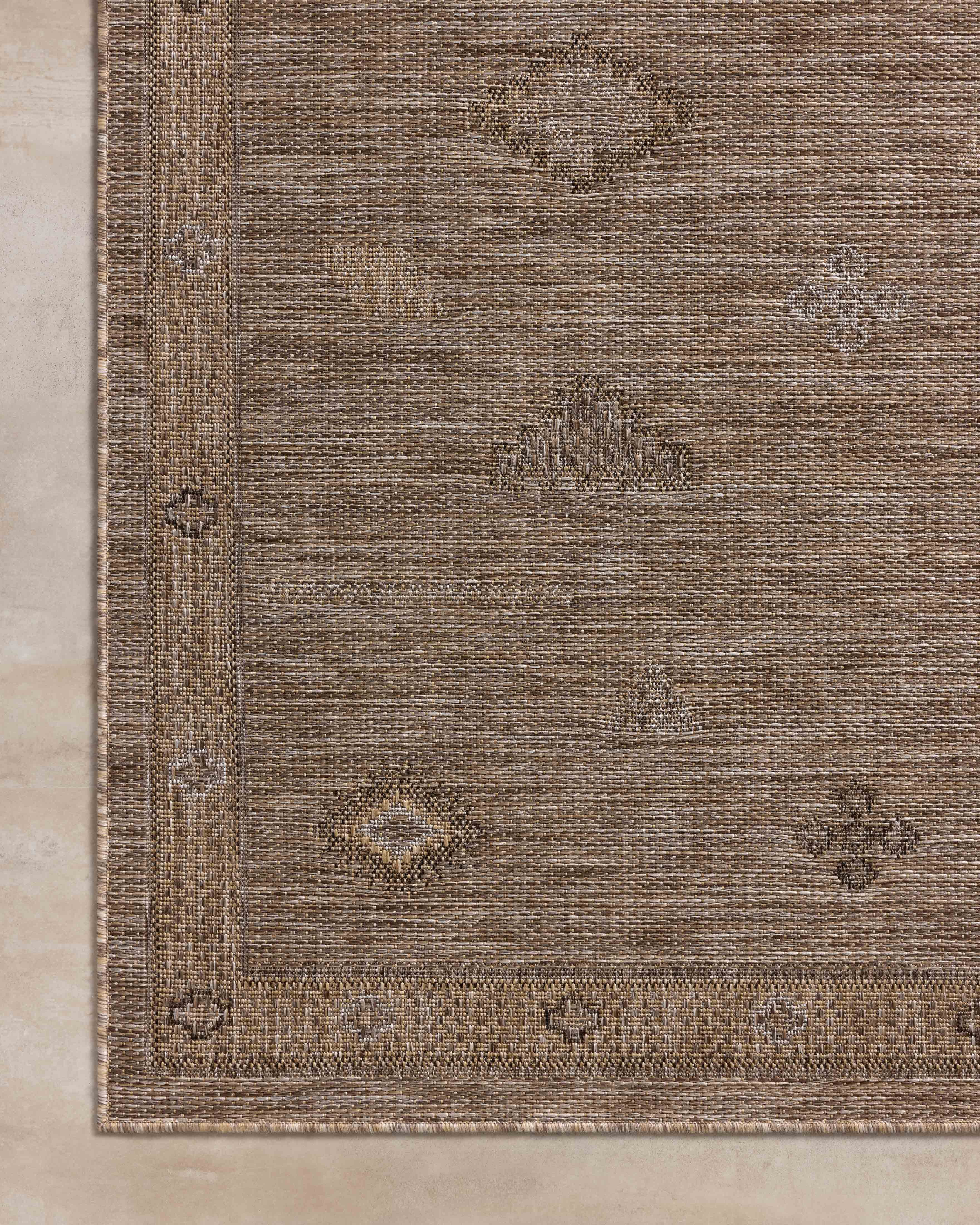Loloi Birch Natural / Sand 18" x 18" Indoor/Outdoor Sample Rug