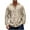 Khaki, variant on Hoodies for Men Cotton Linen Button Down Hoodies Long Sleeve Casual Beach Tops Lightweight Vintage Shirt 3XL