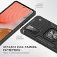 thumbnail image 3 of NIFFPD Galaxy A72 Case, Samsung A72 Case Ring Kickstand Hard PC Soft TPU Phone Cover for Samsung Galaxy A72 5G Black, 3 of 7